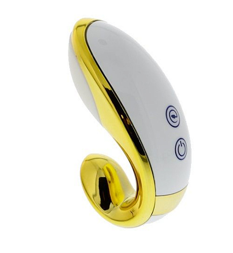 Золотистый клиторальный стимулятор Seven Creations Meniscus 90301300MWT1-BX