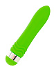 Водонепроницаемый зелёный вибратор Sexus 931008-7 (14 см)
