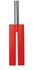Красная П-образная шлёпалка Shots Media BV Leather Slit Paddle OU019RED (35 см)