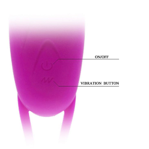 Водонепроницаемое лиловое виброяичко с петелькой Baile Gale BI-014239