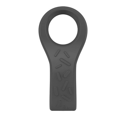 Серое эрекционное кольцо с клиторальным лепестком OVO B4 GREY