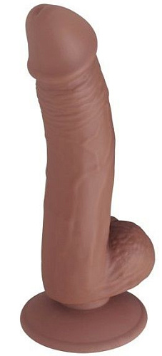 Коричневый фаллоимитатор Howells SEDUCER Veined Dong 170304Brown (19 см)