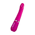 Розовый нереалистичный вибратор Ailighter Smart Telescopic Lover 191524 (27,1 см)