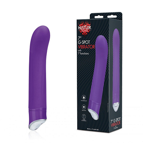 Мощный и большой силиконовый вибратор для G-массажа Hustler HT-V3 (17 см)