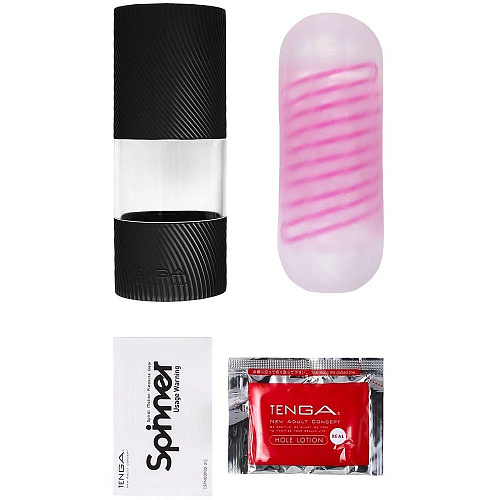 Розовый мастурбатор Tenga SPINNER Brick SPN-006