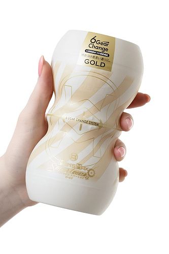 Нереалистичный мастурбатор белого цвета Men sMax Smart Gear GOLD MM-42