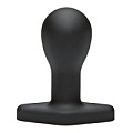 Анальная пробка в чёрном цвете Doc Johnson The Hitch 3200-12-BX (10,7 см)