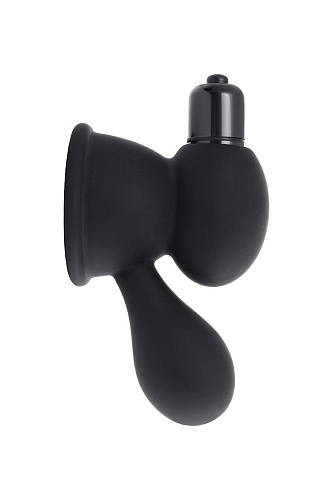 Чёрные виброприсоски-стимуляторы на соски ToyFa 889010