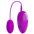 Лиловое виброяйцо с удобным пультом управления вибрацией Baile BI-014519