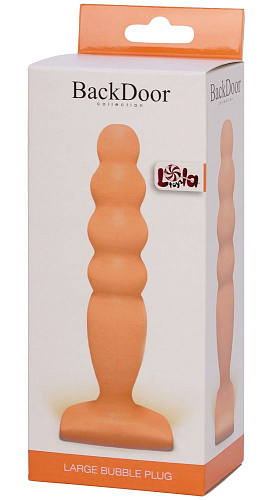 Телесный анальный стимулятор Lola toys Large Bubble Plug 511525lola (14,5 см)