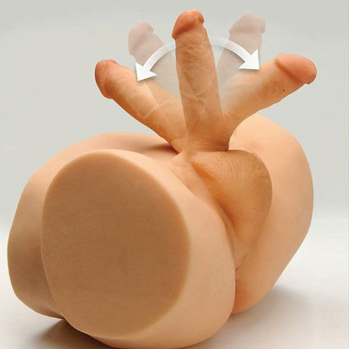 Реалистичный мастурбатор телесного цвета с фалоимитатором с вибрацией Topco Sales Elegance 1074957