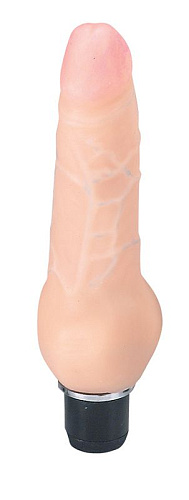 Реалистичный вибратор телесного цвета с поджатой мошонкой NMC LOVECLONE II 5.5 110728 (16,5 см)