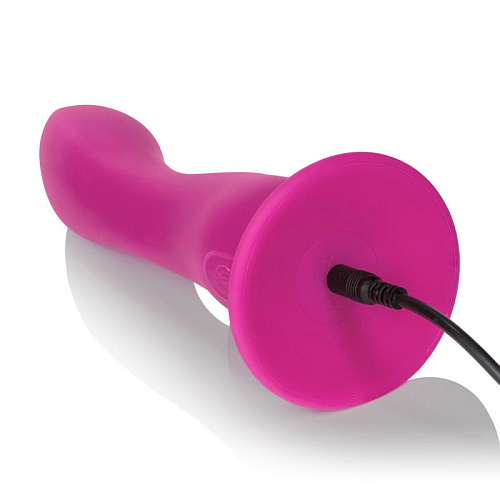 Розовый вибратор-насадка на присоске California Exotic Novelties Rechargeable Love Rider Wireless Curve SE-1498-87-3 (16,5 см)