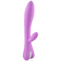 Сиреневый вибромассажёр со стимулятором клитора и 10 режимами вибрации Bior toys WSL-15004