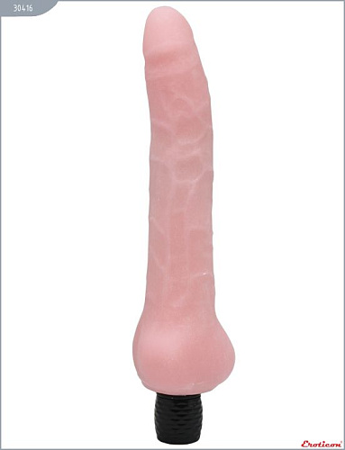 Телесный вибратор из ультраскин Eroticon 30416 (18 см)