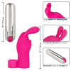 Розовая пулька-насадка на палец California Exotic Novelties Finger Bunny SE-1705-20-2 (8,25 см)