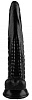 Чёрный анальный реалистичный стимулятор на присоске Сумерки богов 1017-44 BX DD (25,5 см)