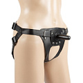 Чёрные трусики с плагом LOVETOY (А-Полимер) Hard brutal BDSM-КОНСУЛ 9805