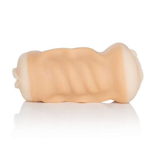 Двусторонний мастурбатор вагина и ротик телесного цвета California Exotic Novelties Vivid Raw Fuck   Suck  SE-7506-05-3