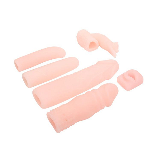 Вибронабор из вибромассажёра с насадками и вибратором-яичком Baile BW-012003R