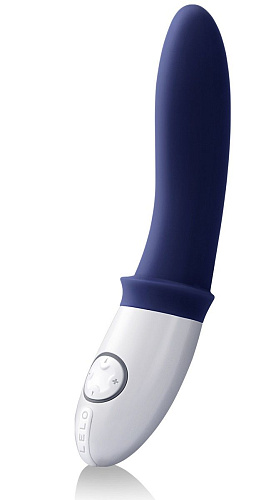 Тёмно-синий мужской вибратор Lelo Billy Deep Blue LEL1030 (17,4 см)
