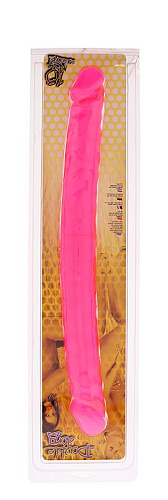 Двусторонний розовый фаллоимитатор Seven Creations 18 DOUBLE DONG 06-215CPR-BCD (45,7 см)