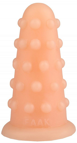 Телесная анальная втулка с шипиками Сумерки богов 1015-92 BX DD (15,5 см)