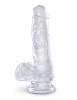 Прозрачный фаллоимитатор Pipedream King Cock Clear 6 Cock with Balls PD5752-20 (17,8 см)