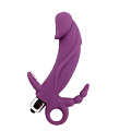 Фиолетовый вибратор для тройной стимуляции Chisa 330704261 (14,7 см)