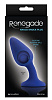 Синий изогнутый анальный плаг NS Novelties Knock Knock Plug NSN-1107-27 (12 см)