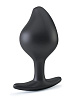 Чёрная анальная пробка для электростимуляции MyStim Rocking Force L 46271 (10,5 см)