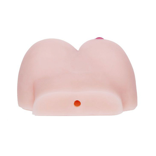 Тугой анус и вагина с вибрацией в телесном цвете Baile BM-009107-1002