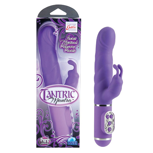 Фиолетовый вибромассажёр California Exotic Novelties Tantric Karma SE-4545-30-3 (24 см)