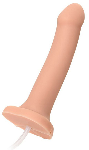 Телесный фаллос с имитацией эякуляции Strap-on-me Silicon Cum Dildo L 6013250 (19,6 см)