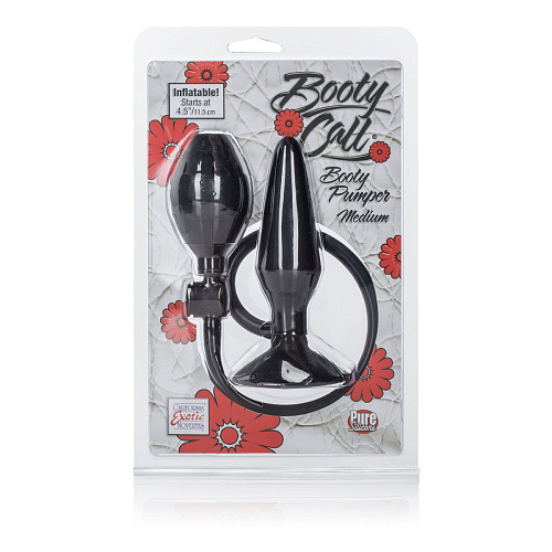 Чёрный анальный расширитель California Exotic Novelties Booty Call Booty Pumper Medium SE-0395-80-2 (11,5 см)