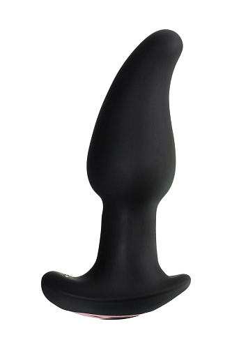 Чёрная анальная втулка с эффектом римминга Erotist Hurricane 541316 (14 см)