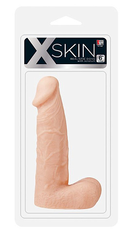 Телесный фаллоимитатор Dream Toys XSKIN 6 PVC DONG FLESH 20605 (15,2 см)
