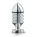 Металлическая анальная пробка MyStim Hector Helix Buttplug S 46205 (10 см)