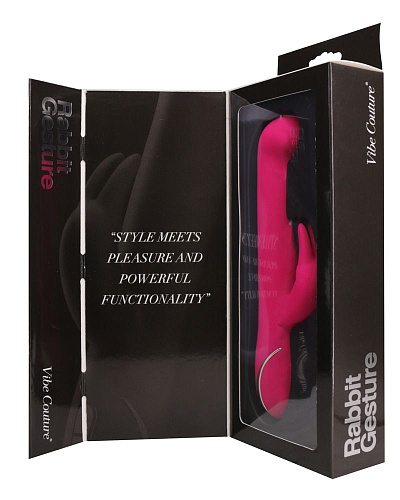 Розовый вибратор со стимулятором клитора Orion 0586099 (22 см)