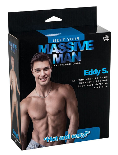 Надувной белокожий секс-мужчина с фаллосом NMC MASSIVE MAN EDDY S. LOVE DOLL 120194