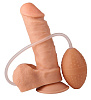 Телесный фаллоимитатор-реалистик на присоске с грушей LOVETOY (А-Полимер) 181400 (16,5 см)