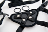 Чёрные трусики Harness для крепления насадок ToyFa 847002