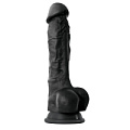 Чёрный фаллоимитатор на присоске NS Novelties Colours Pleasures 7 Dildo NSN-0405-03 (22,3 см)