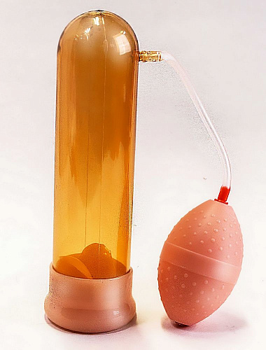 Мужская вакуумная помпа с грушей телесного цвета LOVETOY (А-Полимер) 463100 (21 см)