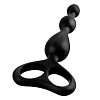 Чёрный анальный стимулятор из силикона Pipedream Tail Teazer PD4645-23 (16,9 см)