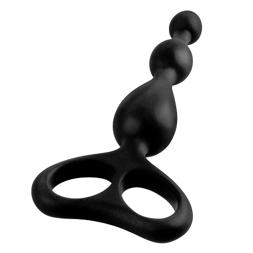 Чёрный анальный стимулятор из силикона Pipedream Tail Teazer PD4645-23 (16,9 см)