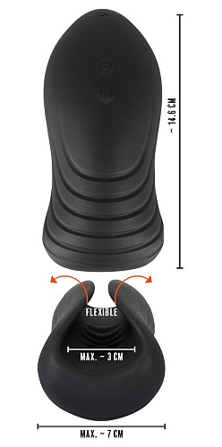 Чёрный вибромастурбатор Orion Ultra Soft 05939310000