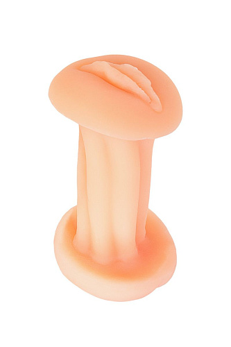 Надувная кукла телесного цвета с тремя любовными отверстиями ToyFa 117010