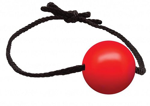 Красный съедобный кляп-шар Shots Media BV Candy Gag OU125RED