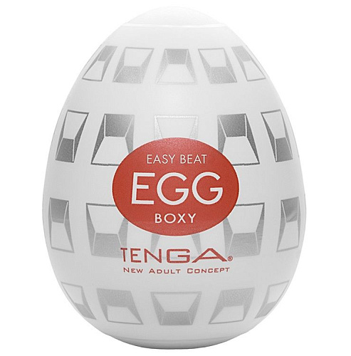 Мастурбатор-яйц белого цвета Tenga Boxy EGG-014